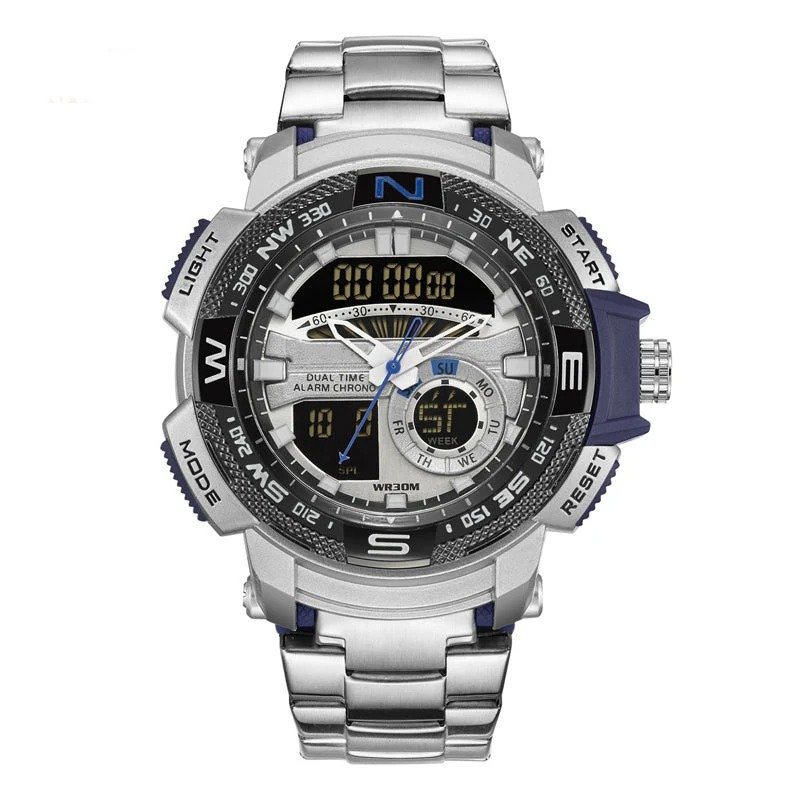 ⏰Men's Dual-Display Sports Watch – Analog-Digital Multi-Function - Image 3