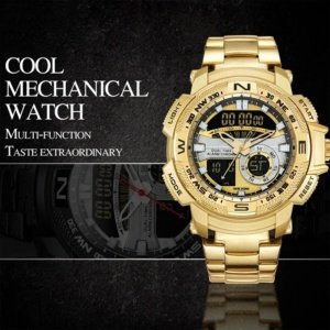 ⏰Men's Dual-Display Sports Watch – Analog-Digital Multi-Function