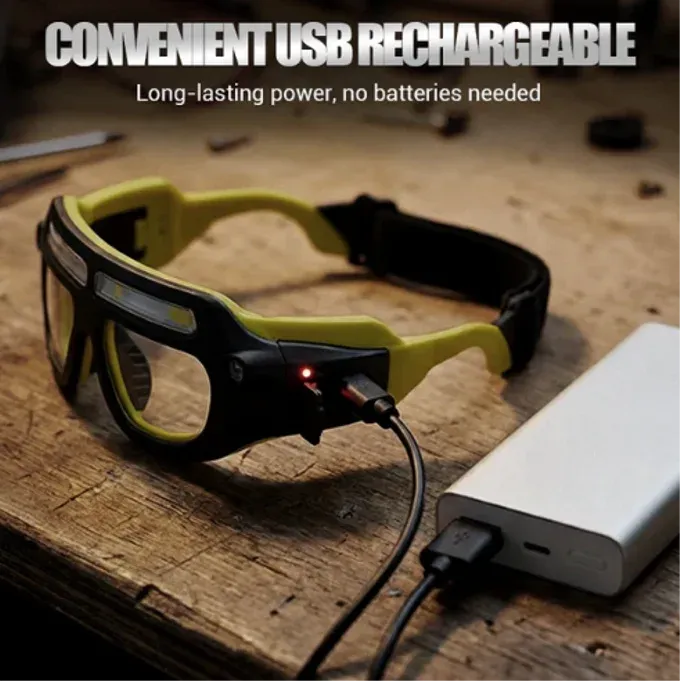 Rechargeable LED Glasses Headlamp - Image 6