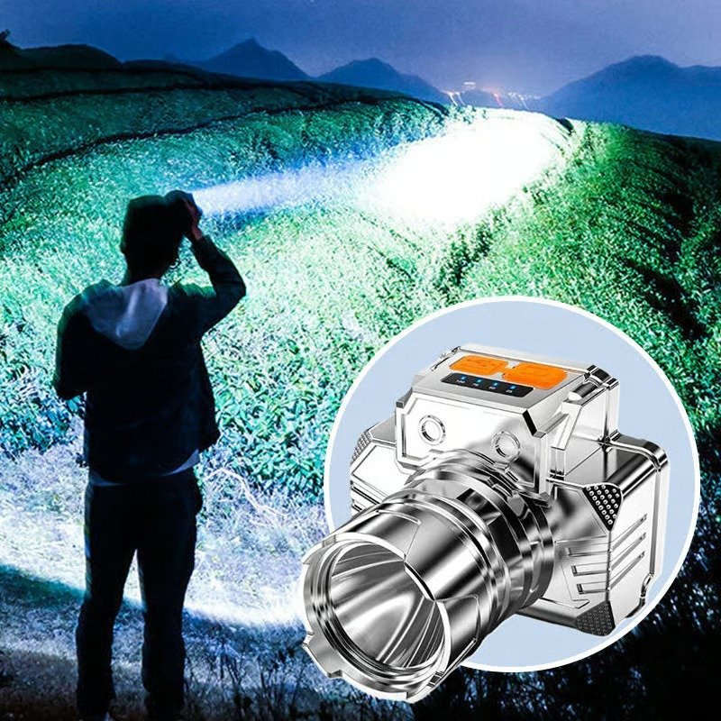 Portable Waterproof Smart LED Headlamp – Outdoor Fishing Essential, Motion Sensor, USB Charging. Hands-Free & Reliable! 🔦 - Image 7