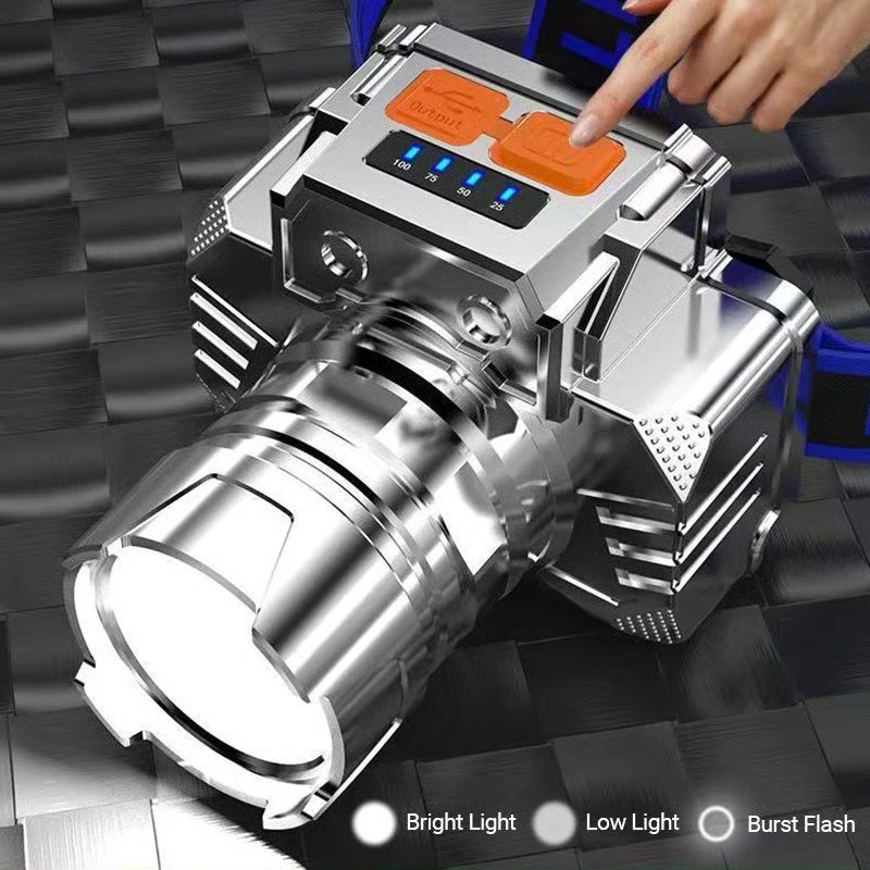 Portable Waterproof Smart LED Headlamp – Outdoor Fishing Essential, Motion Sensor, USB Charging. Hands-Free & Reliable! 🔦 - Image 6