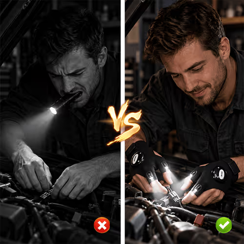 LED Gloves with Waterproof Lights (2 pcs ) - Image 2